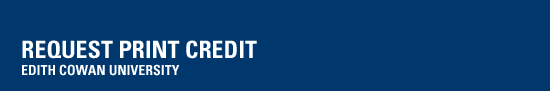 Print Credit Request Header
