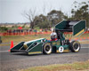 The 2011 ECU car in action at the autcross event