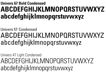 Univers Condensed