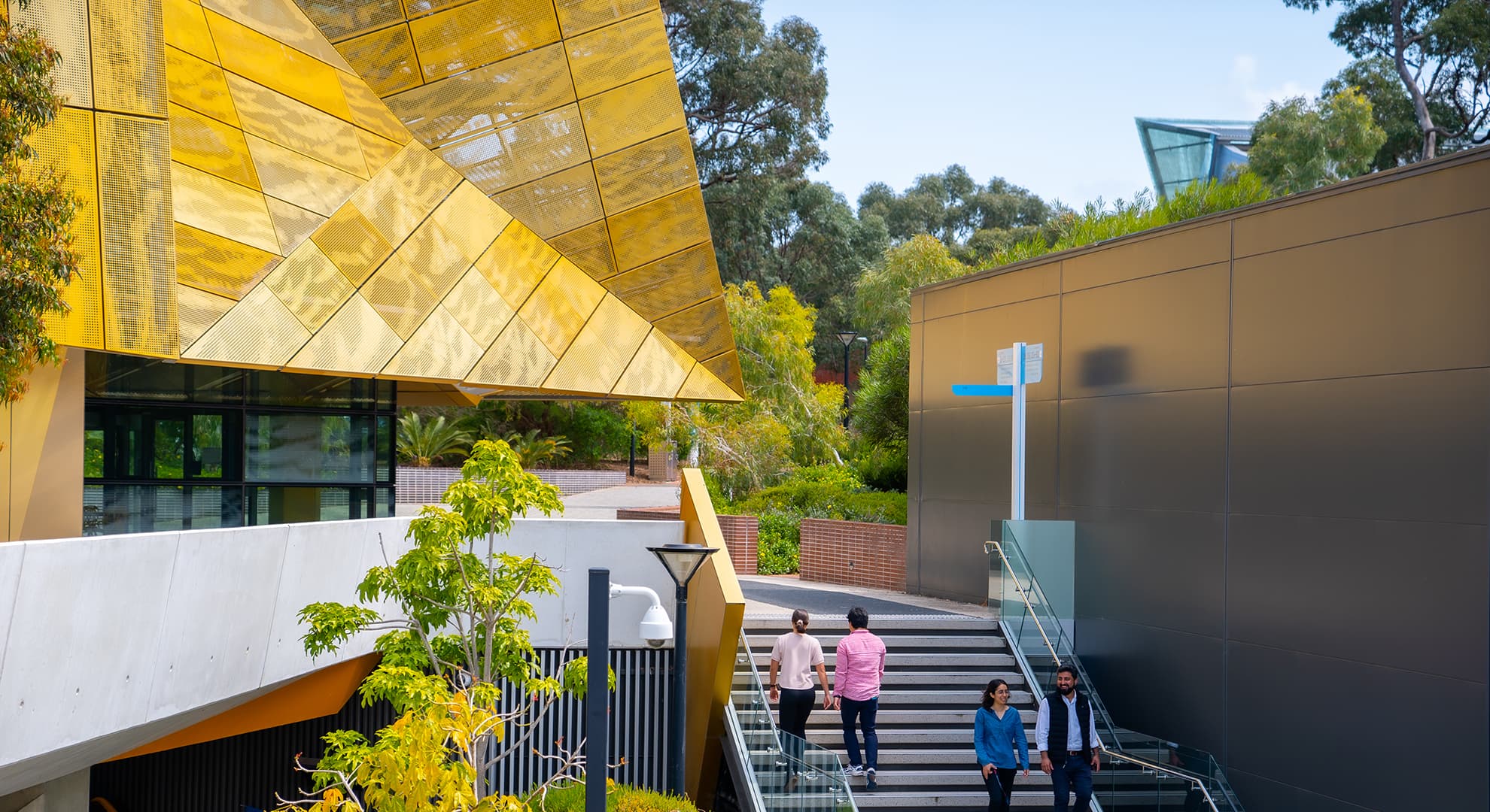 Students walking on ECU Joondalup Campus.