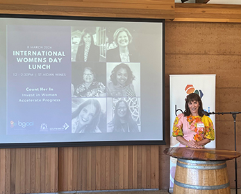 DVC (Regional Futures) speaks at IWD 2024 event