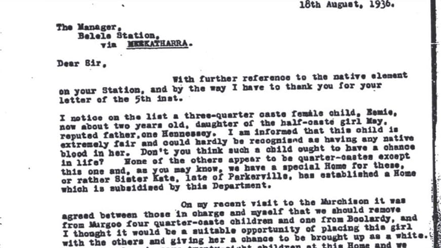 Black and white photograph of archived photocopy document