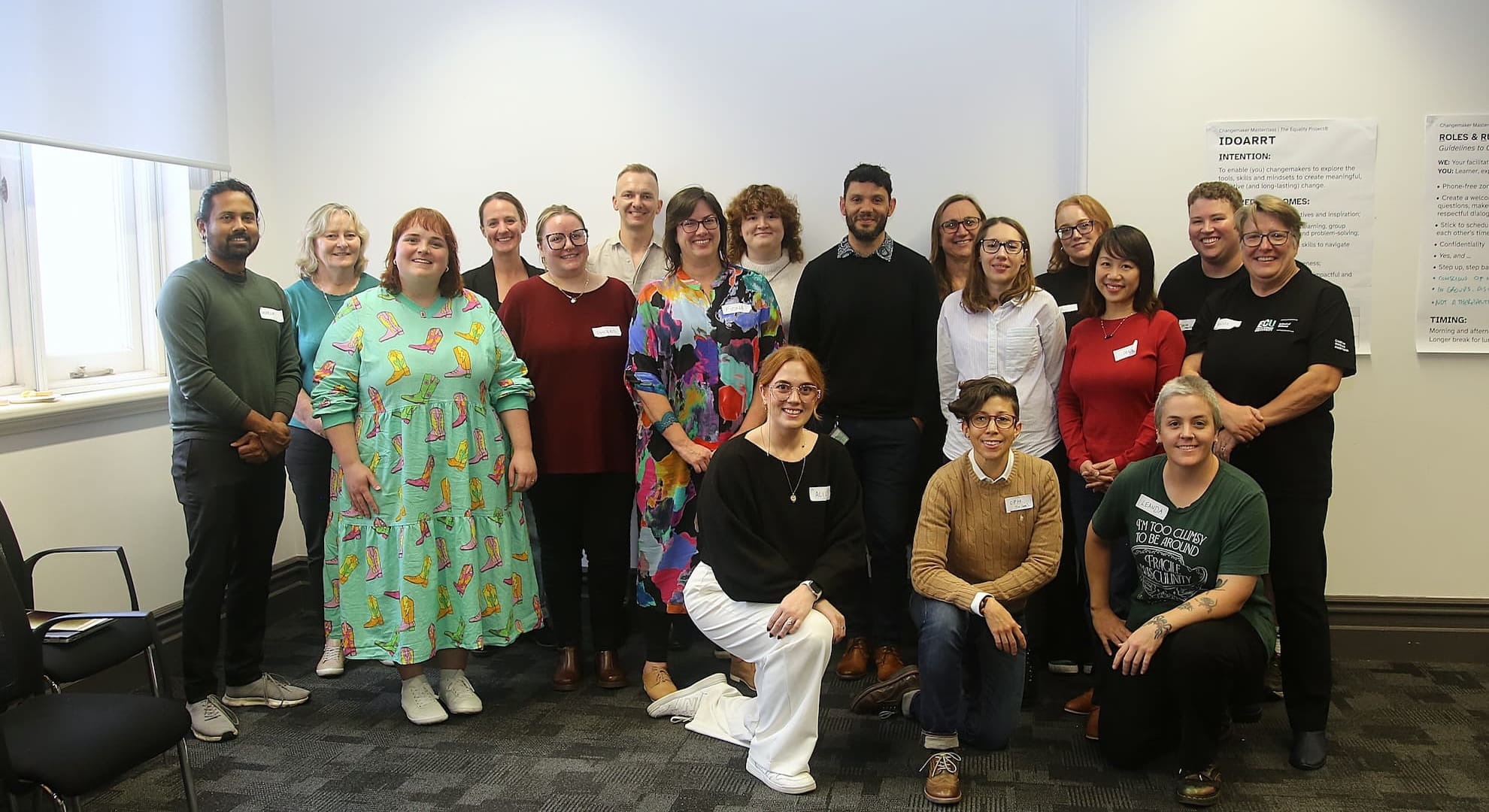 Group photo of staff and students