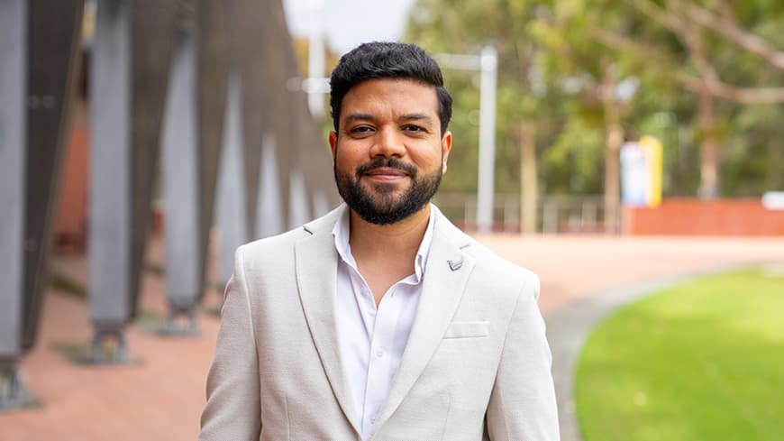 A man facing the camera