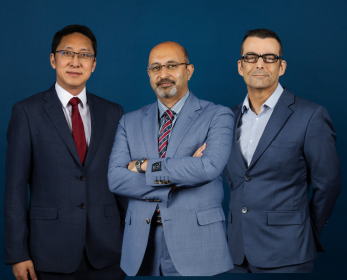 Professor Jianxin (Kevin) Li, Professor Mostafa Rasoolimanesh and Associate Professor Laurie Hughes