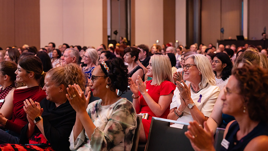 Audience applauding.