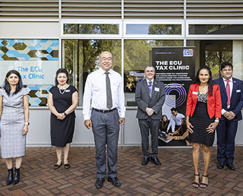 Ian Goodenough MP at the ECU Tax Clinic