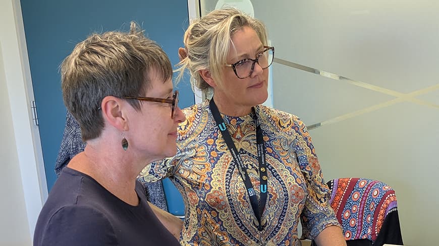 Two midwife researchers