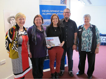 Anne Green, Anita Macri, Sevita Gibbs, Rob Gibbs and Professor Di Twigg