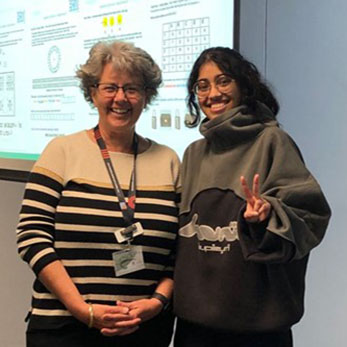 ECU’s Dr Michelle Ellis and current ECU student, Soumita Kale – both from the School of Science