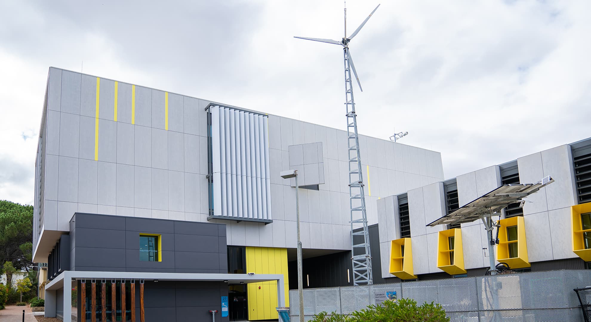 Engineering building on a university campus