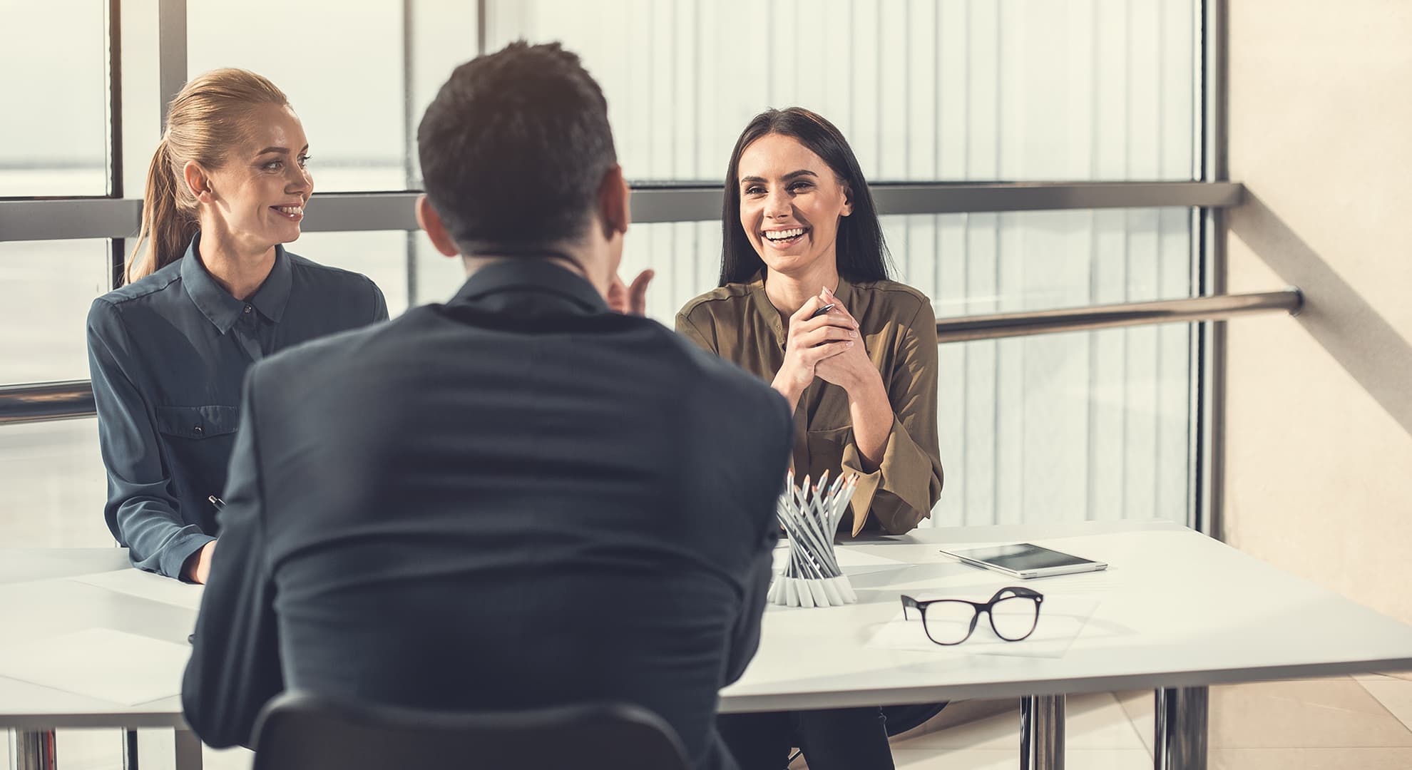 Women on interview panel