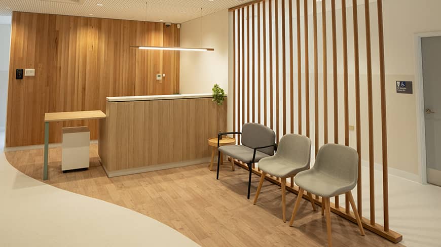 Interior of a medical centre