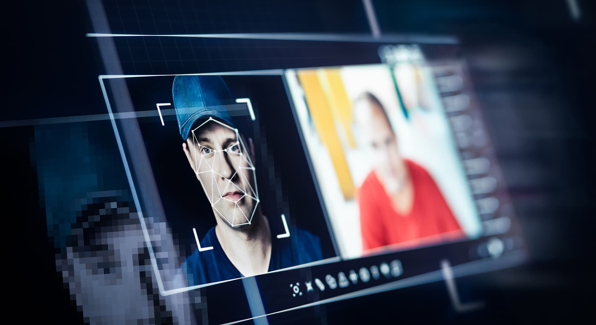 Screen showing facial analysis