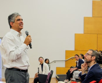 An SBL Lecturer speaking at the Postgraduate Orientation