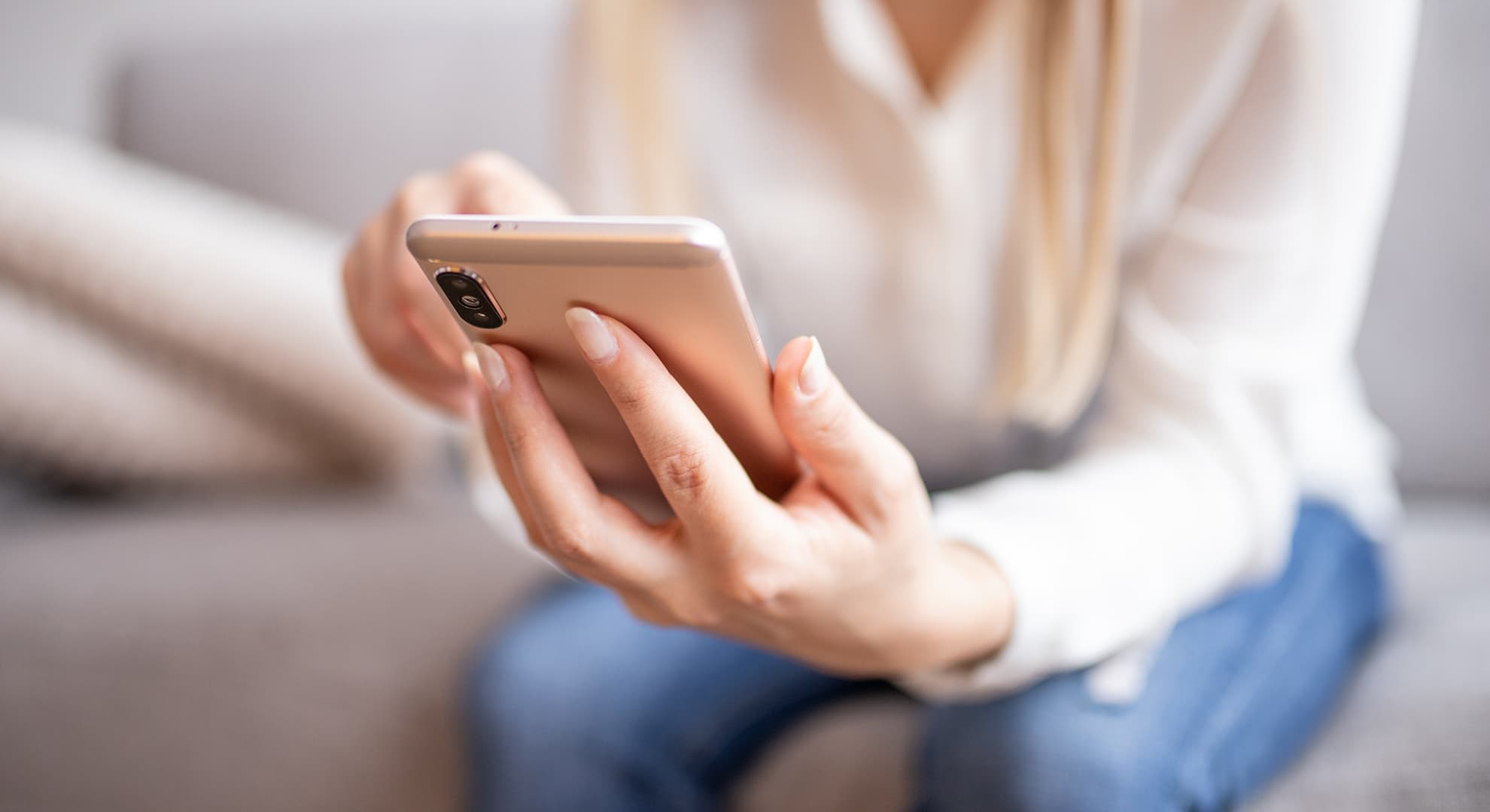 woman on phone