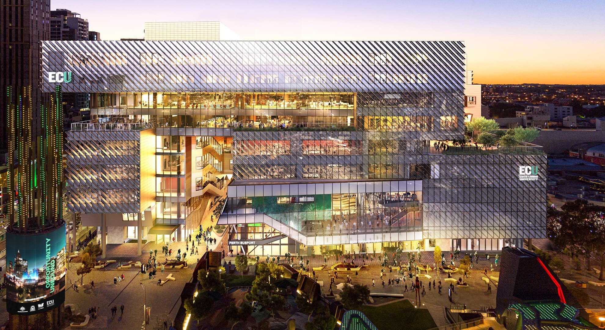 Rendered image of ECU City