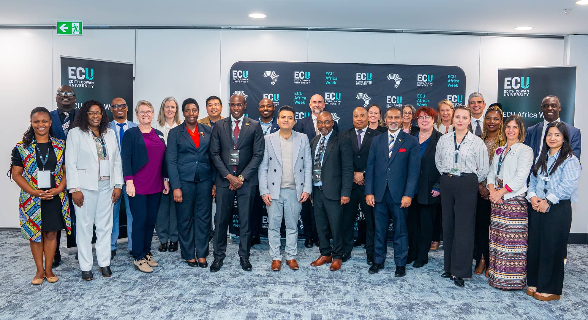 ECU International team with African delegation