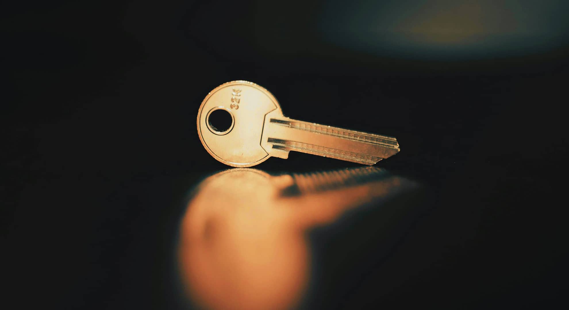 Close up of a key