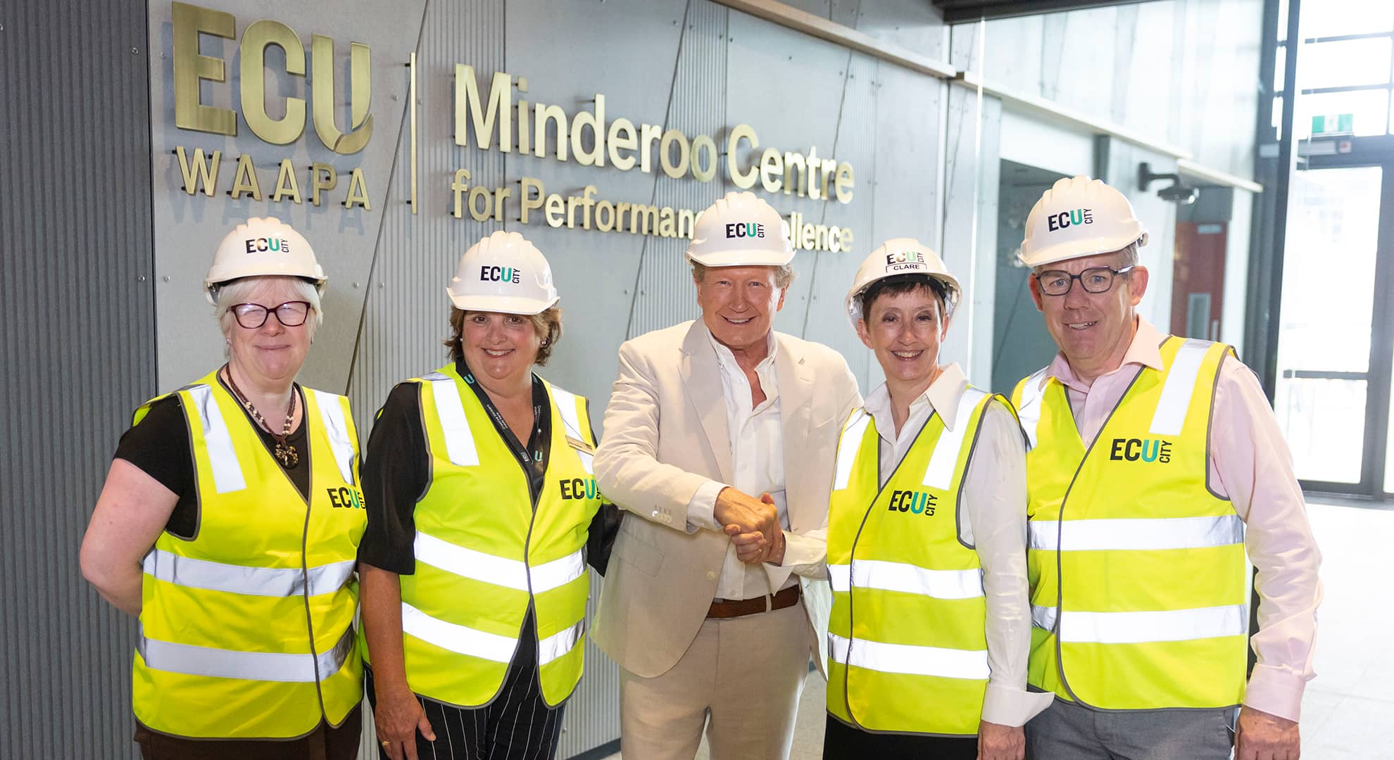 Andrew Forrest and ECU team