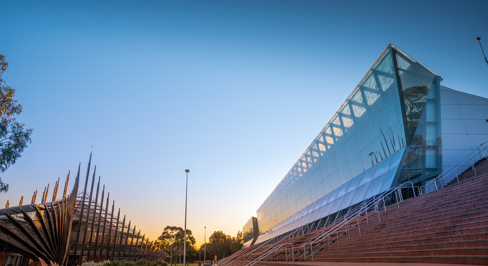 A building on a university campus