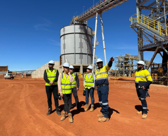 ECU MARS members at Liontown Resources Kathleen Valley lithium mine
