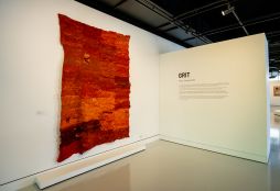 Installation view of 'Red Earth', 1990 by Lucy Bromell at ECU Gallery, 2026