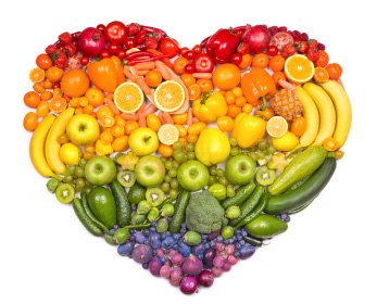 What are the specific components present in fruit and vegetables that might help prevent cardiovascular disease?