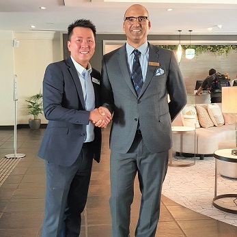 Dr Edmund Goh, ECU, and Justin Peters, General Manager Joondalup Resort