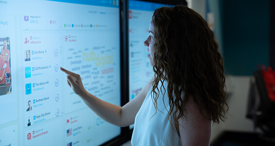 Women using smart screen