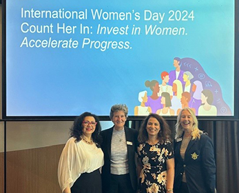 ECU School of Business and Law Academics at International Women's Day Summit
