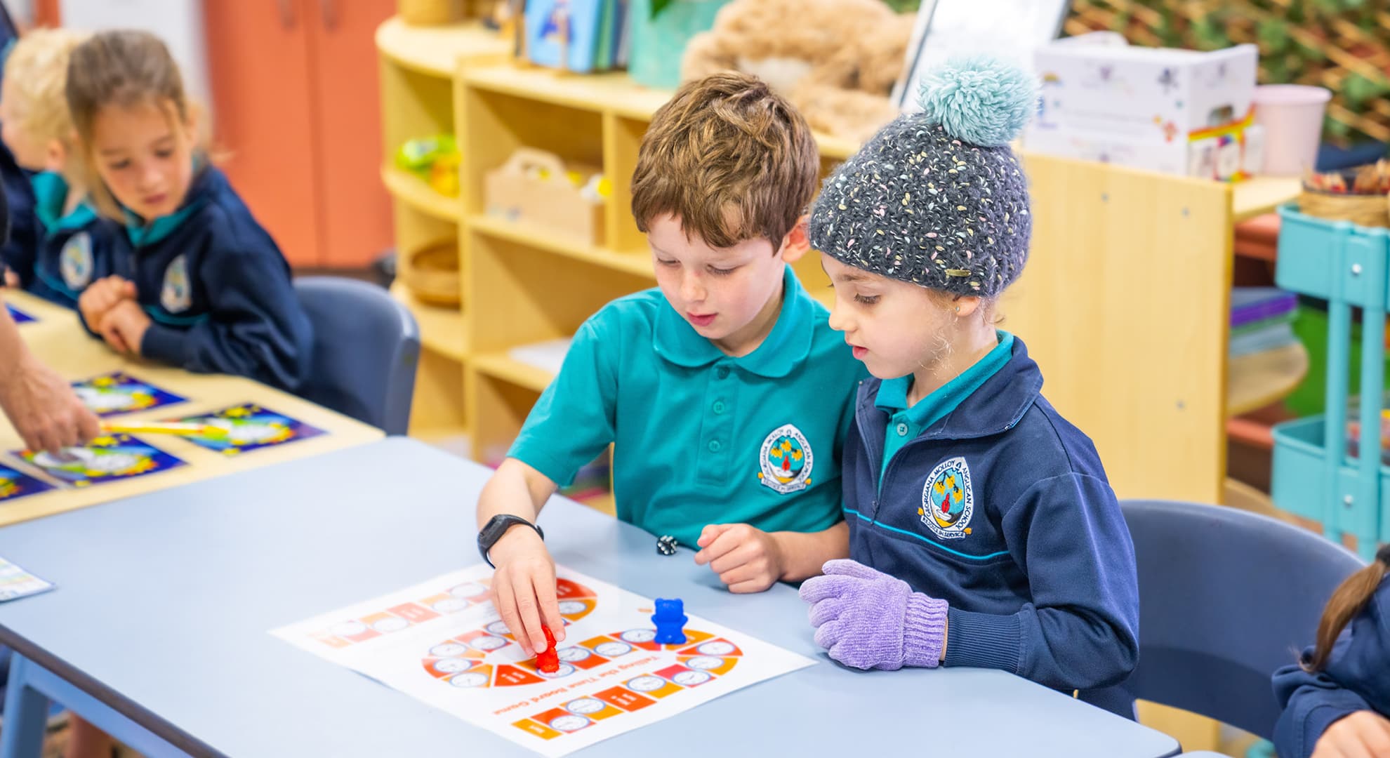Young children in a classroom