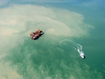 Parker Point dredging plume