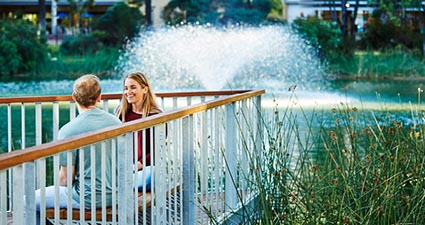 Students on campus