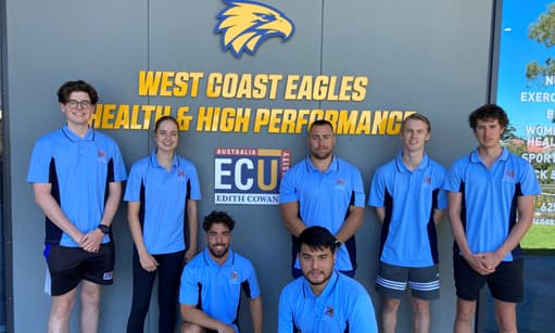 Football Performance major students visit West Coast's High Performance Centre