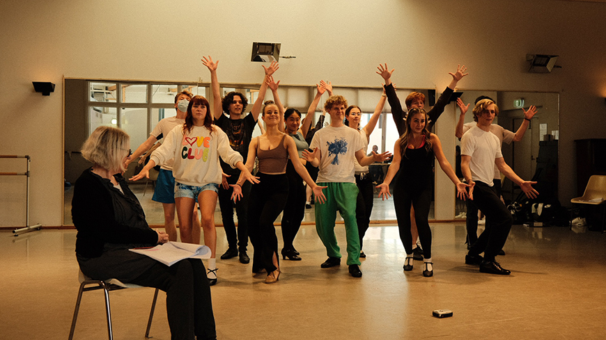 WAAPA students rehearsing.