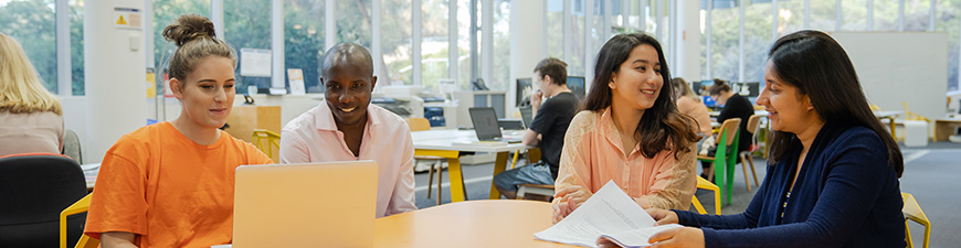 Students walking on ECU's Joondalup campus