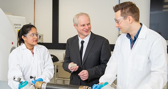 Research team at work in a lab.