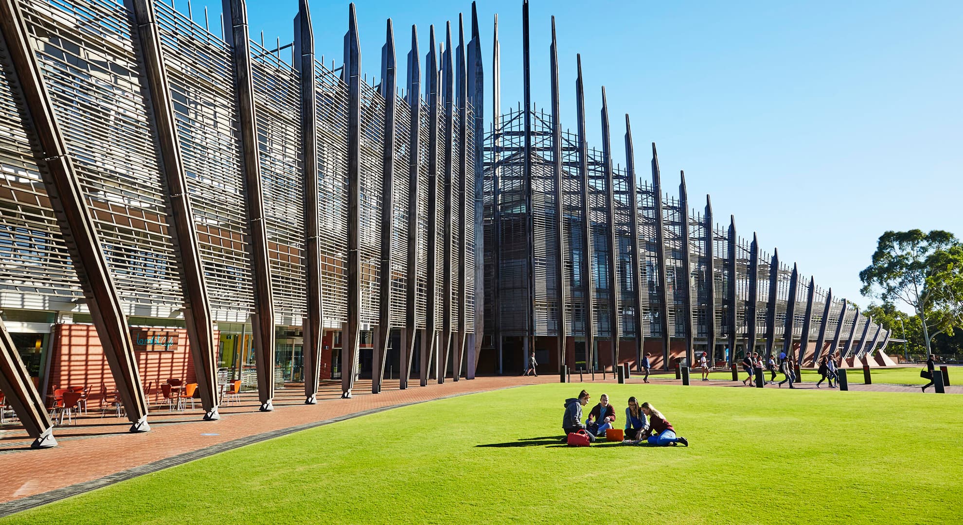 Building 1 at Edith Cowan University's Joondalup campus.