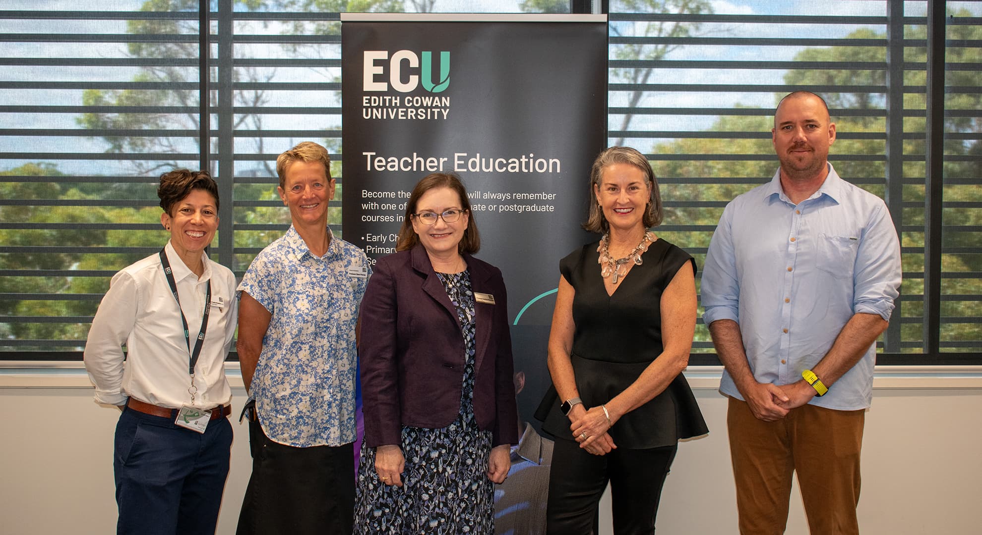 Professor Sophia Nimphius, Professor Dawn Penney, Professor Caroline Mansfield, Katie Brown and Dr David Aldous.