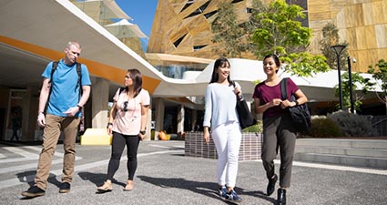 Students on campus