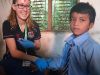 ECU Nursing student at a health camp Nepal 2016