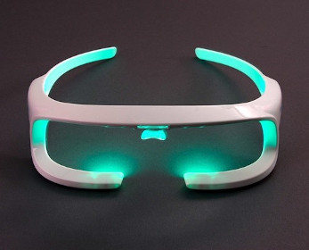 Glasses used to provide light therapy