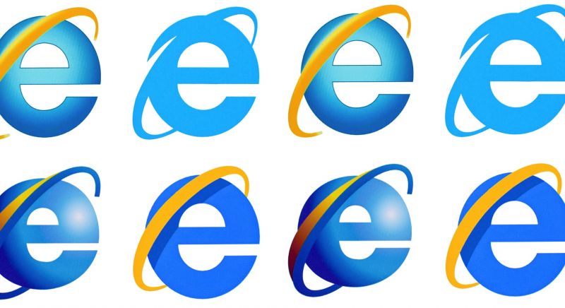Image of multiple Internet Explorer Icons