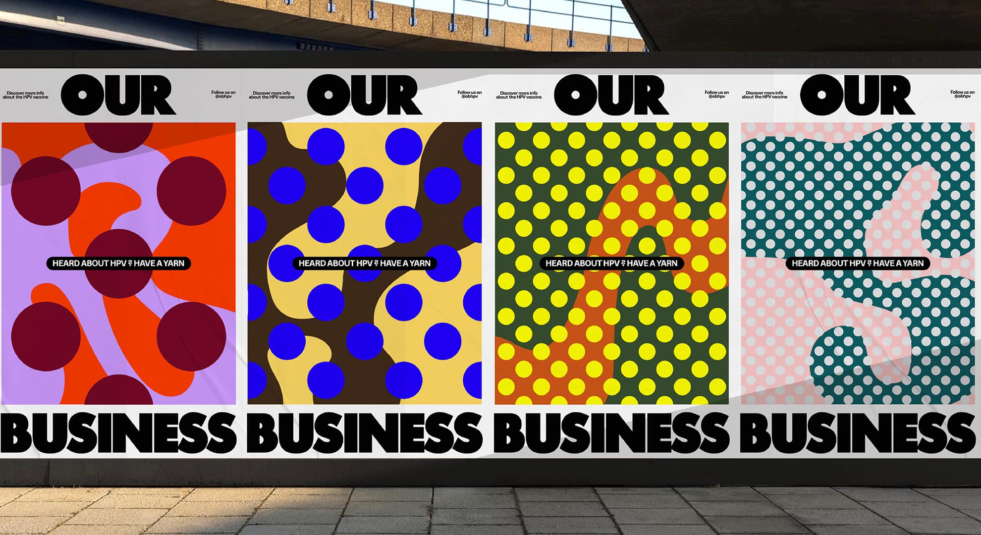 Images of the Our Business posters