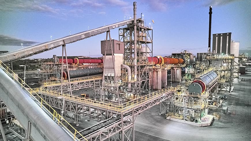 Image of the Kwinana Lithium Refinery