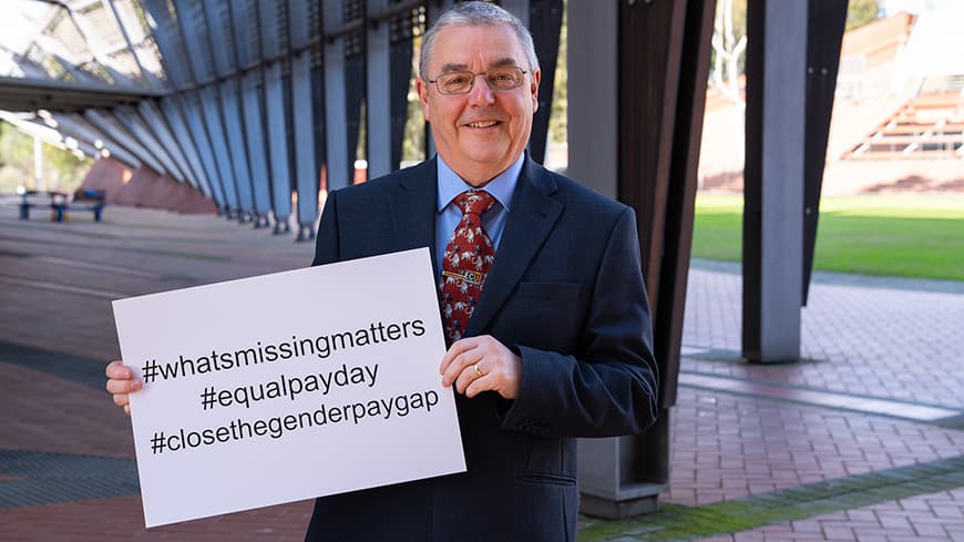 ECU Vice-Chancellor Professor Steve Chapman said he was proud to be part of an organisation at the forefront of improving gender equality in the workplace.
