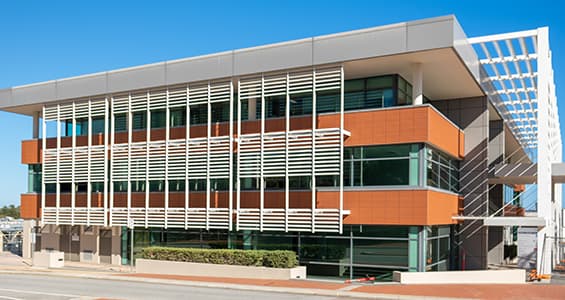 External image of the ECU Health Centre building