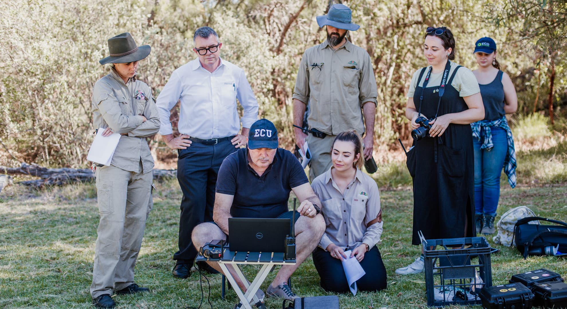 The team of scientists at Kings Park.