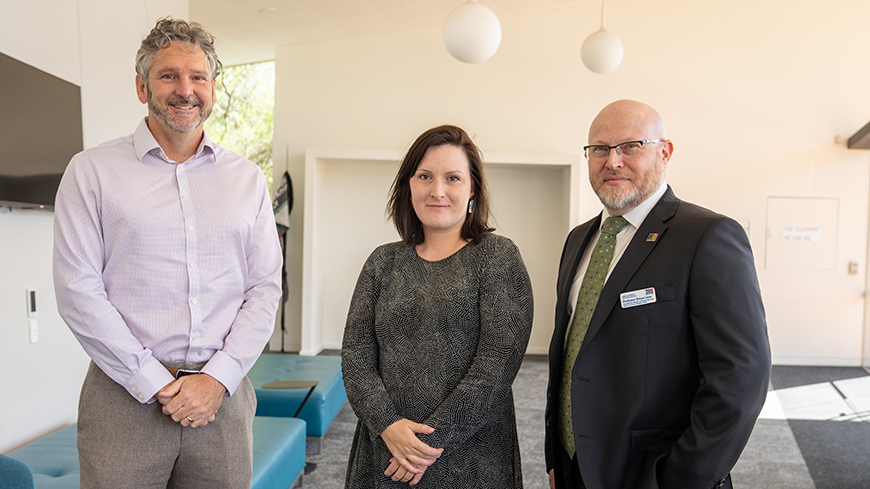 Andrew Woodward, Pauline Zaenker and Simon Laws